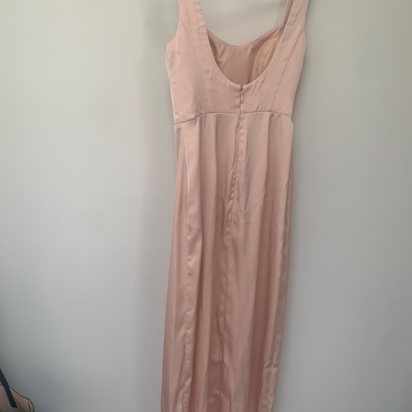 Azazie Nessi Stretch Satin Dress in English Rose Size A4 (Bridesmaid Dress) - Picture 10 of 10